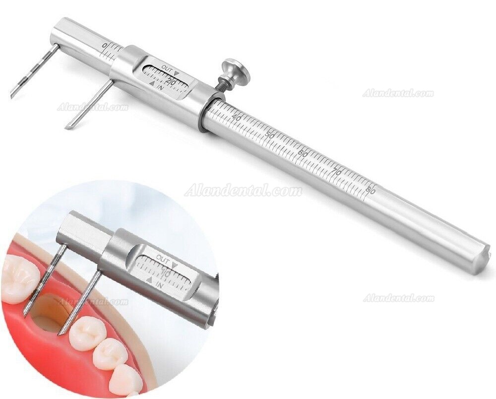 Dental Implant Measuring Gauge Scale 0-80mm Orthodontic Sliding Caliper